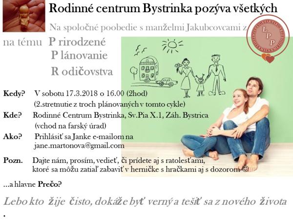 2. spoločné poobedie na tému Prirodzené Plánovanie Rodičovstva